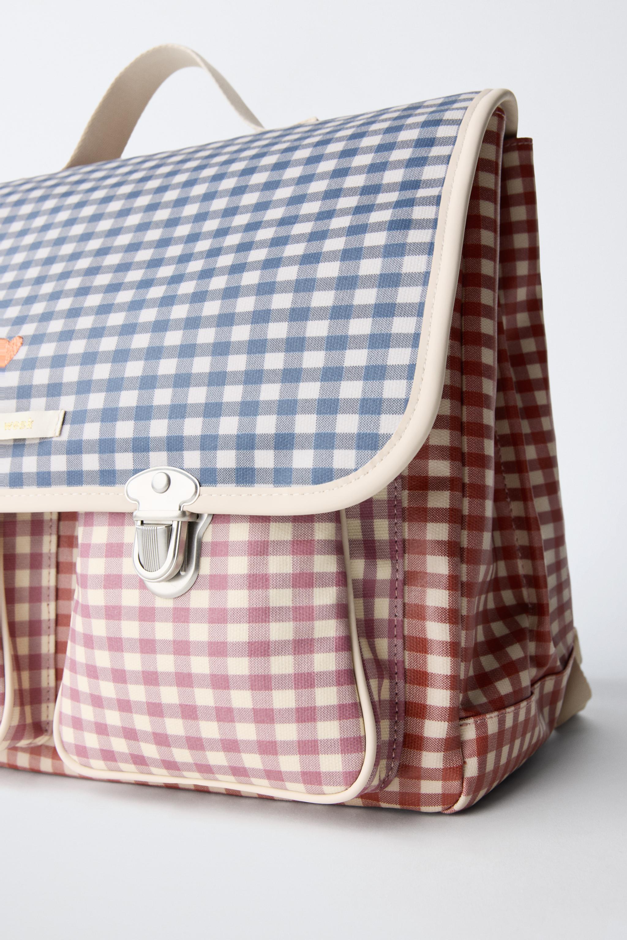 GINGHAM SATCHEL BACKPACK